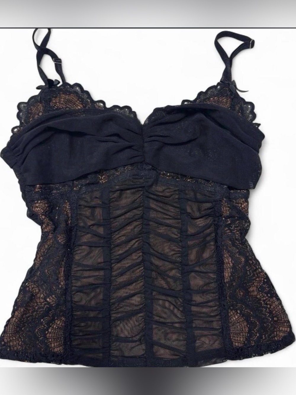 I.AM.GIA Tan Mesh Lined Top - Picture 2 of 4